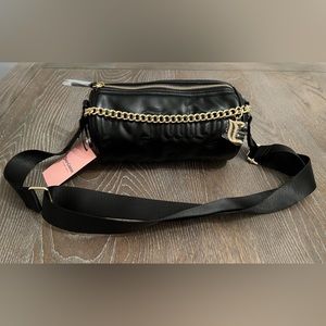 NWT, Juicy Couture Black Juicy Puff Roll Purse